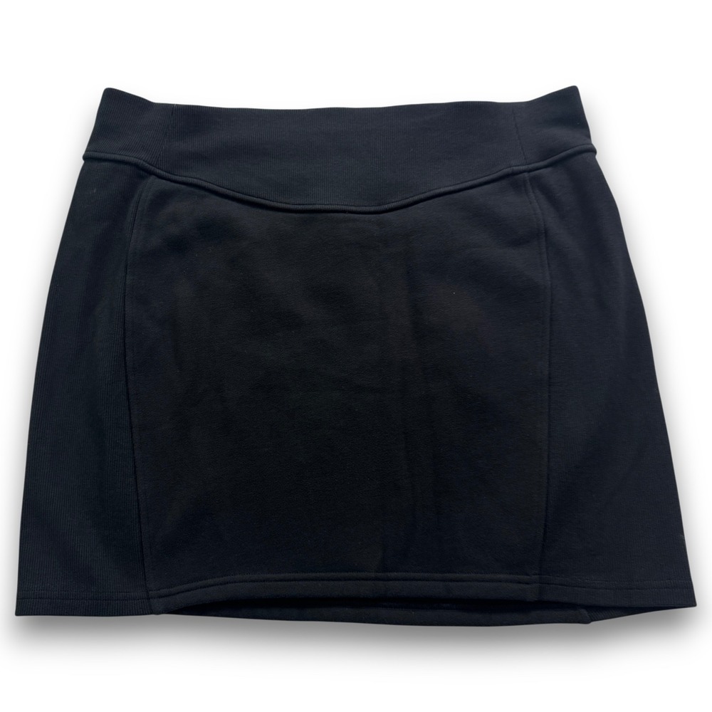 Lululemon Scuba High-Rise Mini Skirt Black Fleece Athletic Casual XL LW8ALSS